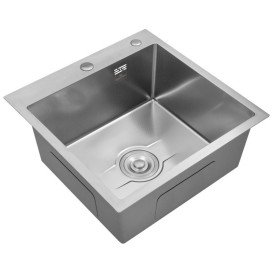 Мийка для кухні Kroner KRP Derby KDBrush5050HM 50х50 см нержавіюча сталь CV027234