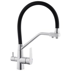 Мойка для кухни Kroner KRP Gebürstet-6050HM 60х50 см со смесителем и дозатором нержавеющая сталь CVS29786