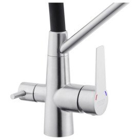 Мойка для кухни Kroner KRP Gebürstet-6050HM 60х50 см со смесителем и дозатором нержавеющая сталь CVS29786