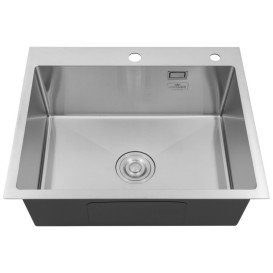 Мойка для кухни Kroner KRP Gebürstet-6050HM 60х50 см со смесителем и дозатором нержавеющая сталь CVS29844