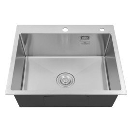 Мийка для кухні Kroner KRP Geburstet-6050HM 60х50 см з дозатором та сушаркою нержавіюча сталь CV022802