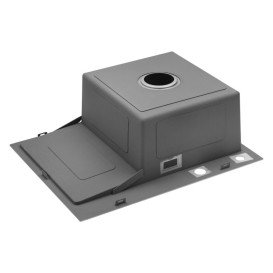 Мийка для кухні Kroner KRP Geburstet-6350RHM 63х50 см крило зліва нержавіюча сталь CV031321