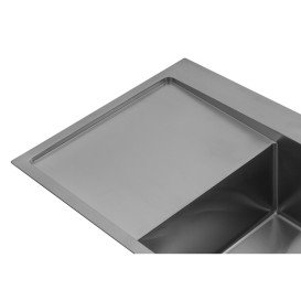 Мийка для кухні Kroner KRP Geburstet-7849RHM 78х49 см крило зліва нержавіюча сталь CV025276