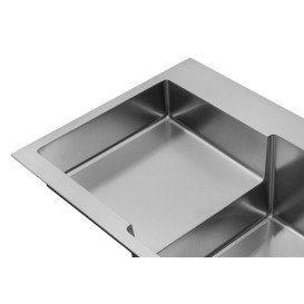 Мийка для кухні Kroner KRP Geburstet-7848RHM 78х48 см крило зліва нержавіюча сталь CV030022