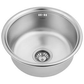 Мойка для кухни Kroner KRP Satin-430 ⌀42,5 см нержавеющая сталь CV031324