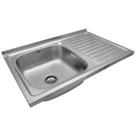 Мойка для кухни Kroner KRP Satin-5080L08180 80х50 см крыло справа нержавеющая сталь CV022820