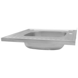 Мойка для кухни Kroner KRP Satin-6060L06160 60х60 см крыло справа нержавеющая сталь CV022823