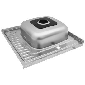 Мойка для кухни Kroner KRP Satin-6060R06160 60х60 см крыло слева нержавеющая сталь CV022824