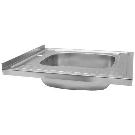 Мойка для кухни Kroner KRP Satin-6060R06160 60х60 см крыло слева нержавеющая сталь CV022824