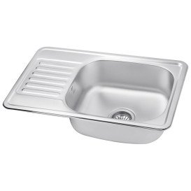 Мойка для кухни Kroner KRP Satin-664208180 66х42 см нержавеющая сталь CV025281