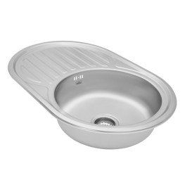 Мойка для кухни Kroner KRP Satin-775006160 77х50 см нержавеющая сталь CV022787