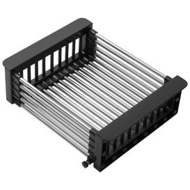 Мойка для кухни Kroner KRP Schwarze-4050HM 40х50 см с дозатором и сушилкой нержавеющая сталь черный PVD CV035374