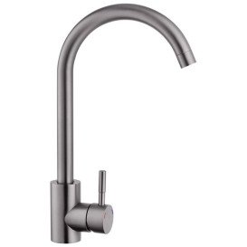 Мойка для кухни Kroner KRP Schwarze-4545HM 45х45 см со смесителем и дозатором нержавеющая сталь черный PVD CVS30136