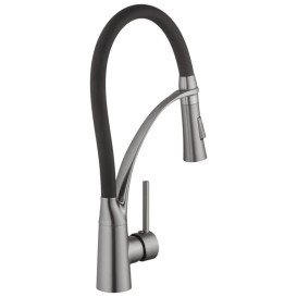 Мойка для кухни Kroner KRP Schwarze-5050HM 50х50 см со смесителем и дозатором нержавеющая сталь черный PVD CVS30145