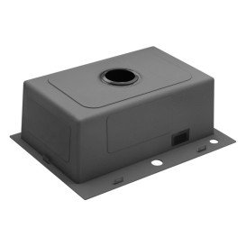 Мойка для кухни Kroner KRP Schwarze-5843HM 58х43 см с дозатором и сушилкой нержавеющая сталь черный PVD CV022794