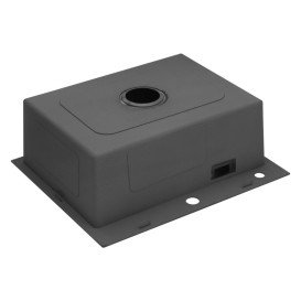 Мийка для кухні Kroner KRP Schwarze-6050HM 60х50 см з дозатором та сушаркою нержавіюча сталь чорний PVD CV025260