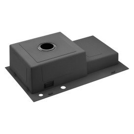 Мийка для кухні Kroner KRP Schwarze-7848LHM 78х48 см крило справа нержавіюча сталь чорний PVD CV030023