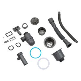 Мийка для кухні Kroner KRP Schwarze-7848LHM 78х48 см крило справа нержавіюча сталь чорний PVD CV030023