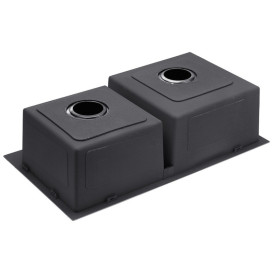 Мойка для кухни Kroner KRP Schwarze-7843ZHM 78х43 см со смесителем и дозатором нержавеющая сталь черный PVD CVS30115