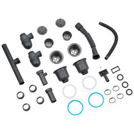 Мийка для кухні Kroner KRP Schwarze-7843ZHM 78х43 см із змішувачем та дозатором нержавіюча сталь чорний PVD CVS30115