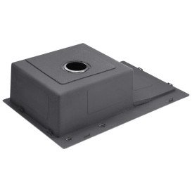 Мийка для кухні Kroner KRP Schwarze-7849LHM 78х49 см із змішувачем та дозатором нержавіюча сталь чорний PVD CVS30118