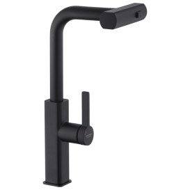 Мийка для кухні Kroner KRP Schwarze-7849RHM 78х49 см із змішувачем та дозатором нержавіюча сталь чорний PVD CVS30126