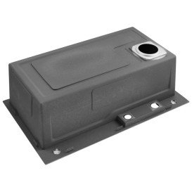 Мойка для кухни Kroner KRP Schwarze-SET7546HMPVD 75х46 см со смесителем и дозатором нержавеющая сталь черный PVD CV032277