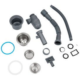 Мойка для кухни Kroner KRP Schwarze-SET7545NGPVD 75х46 см со смесителем и аксессуарами нержавеющая сталь черный PVD CV033806