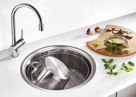 Мойка для кухни круглая Blanco Rondosol нержавеющая сталь полированная 513306