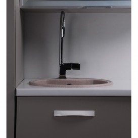 Мийка для кухні кругла Буль-Буль Texas врізна Маграніт пісочний 101057001