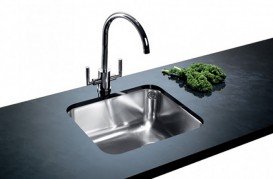 Мийка для кухні квадратна Blanco Supra 450-U нержавіюча сталь полірована 518203