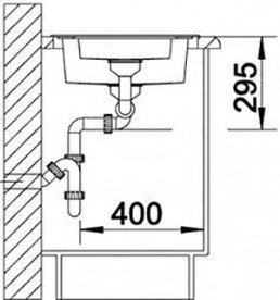 Мойка для кухни квадратная Blanco Tipo 6 Basic нержавеющая сталь матовая 514813
