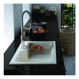 Мийка для кухні Marmorin Ako 1,5k з крилом врізна штучний камінь пісочний 711 113 007