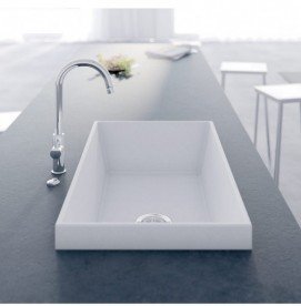 Мийка для кухні Marmorin Olwin 1k 87х45 см штучний камінь Magranit коричневий 525 103 004