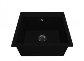 Мойка для кухни Miraggio Bodrum 510 врезная прямоугольная с переливом матовый black 0000001