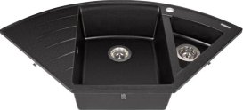 Мойка для кухни Miraggio Europe 1100x575x205 врезная с 2 чашами черный 0002562