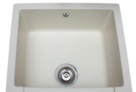 Мийка для кухні Miraggio La Pas врізна прямокутна з 2 чашами з переливом матовий Jasmine 0000021