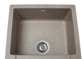 Мийка для кухні Miraggio La Pas врізна прямокутна з 2 чашами з переливом матовий Terra 0000024