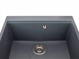 Мойка для кухни Miraggio Lagoon 54,1х51,1 см кварцевый песок Mirastone серый 0001140