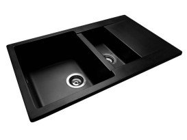 Мойка для кухни Miraggio LaPas 78,6х48,9 см кварцевый песок Mirastone total black 0002741