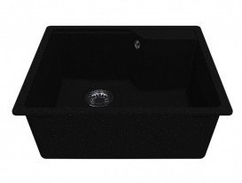 Мойка для кухни Miraggio Lisa 55,8х49,8 см кварцевый песок Mirastone черный 0002249