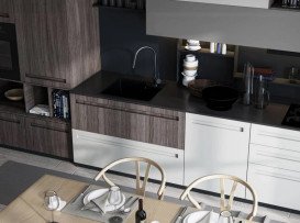 Мийка для кухні Miraggio Lisa 55,8 х49, 8 см кварцовий пісок Mirastone чорний 0002238