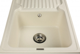 Мойка для кухни Miraggio Orlean врезная прямоугольная с крылом с переливом матовый  Jasmine 0000035