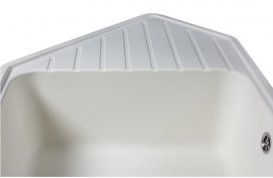 Мойка для кухни Miraggio Tirion врезная с 2 чашами с крылом матовый White 0000044