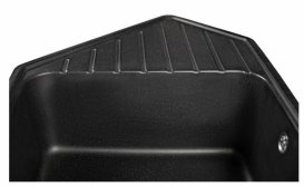 Мийка для кухні Miraggio Tirion врізна з 2 чашами з крилом матовий Black 0000039