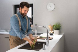 Мойка для кухни монтаж под столешницу Hansgrohe S71 S719-U660 нержавеющая сталь 43428800