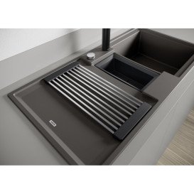 Мийка для кухні прямокутна Blanco ADIRA 6 S SILGRANIT вулканичний сірий 527604