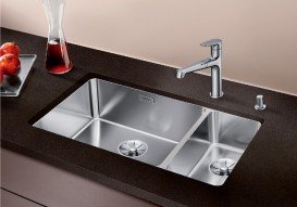 Мийка для кухні прямокутна Blanco Andano 340/180-U нержавіюча сталь чаша зліва 522979