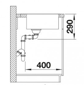 Мойка для кухни прямоугольная Blanco Andano 340/340-IF-А нержавеющая сталь  зеркальная полировка 522997
