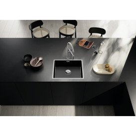 Мийка для кухні прямокутна Blanco CLARON 500-IF Durinox Dark Steel Edition 527836